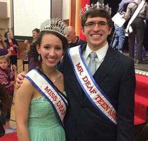 Alec Lindsey and Megan Majocha were selected as Mr. and Miss Teen Deaf America in Riverside, Calif., last weekend. They are both students at the Western Pennsylvania School for the Deaf.